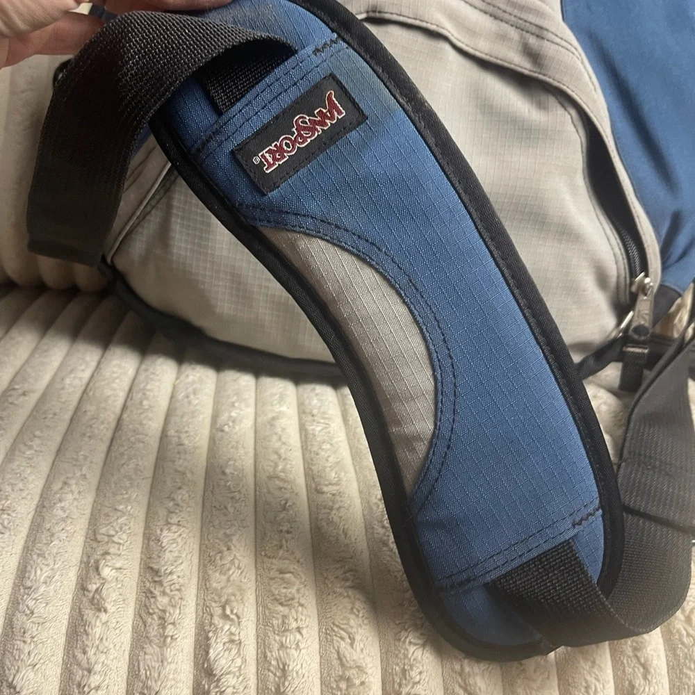 Jansport Blue and Gray Laptop Bag​